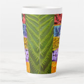flora tegels latte mok (Voorkant)