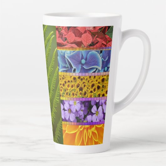 flora tegels latte mok (Rechts)
