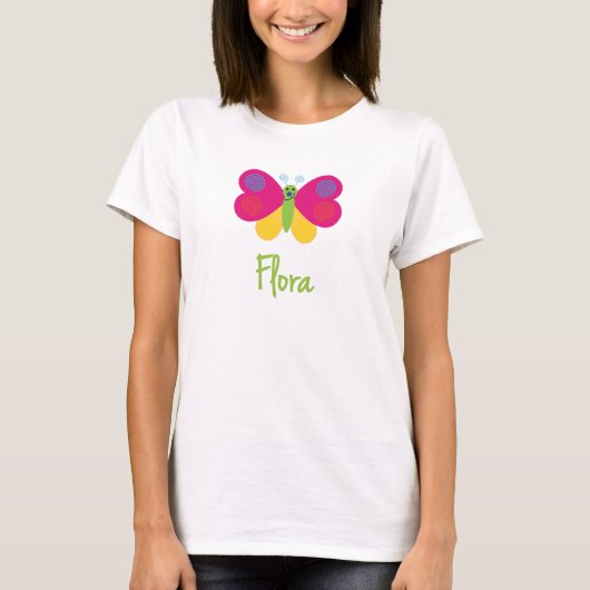 Flora The Butterfly T-shirt (Voorkant)