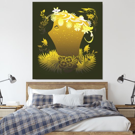 Flora the Goddess of Flowers Canvas Afdruk (Insitu (Slaapkamer))