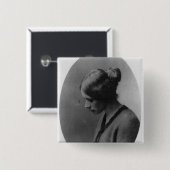 Flora Thompson Vierkante Button 5,1 Cm (Voorkant /achterkant)