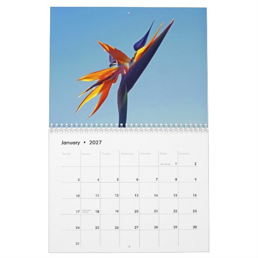Flora van Hawai'i Kalender (Jan 2027)