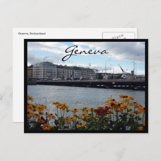 flora van het genève - meer briefkaart (Voorkant / Achterkant)