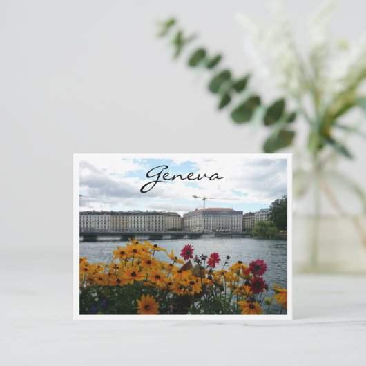 flora van het genève - meer briefkaart (Staand voorkant)