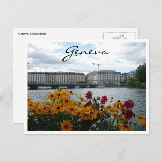 flora van het genève - meer briefkaart (Voorkant / Achterkant)