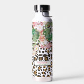  flora van leopard Animal Print Pattern Waterfles (Links)