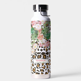  flora van leopard Animal Print Pattern Waterfles
