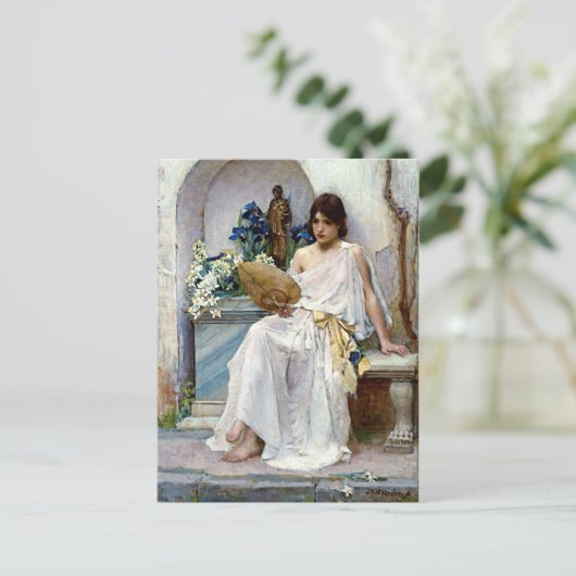 Flora van Pre-Raphaelite John William Waterhouse Briefkaart (Staand voorkant)