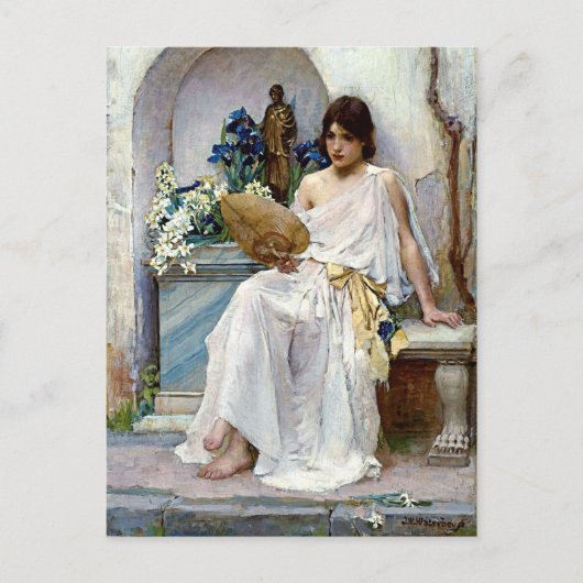Flora van Pre-Raphaelite John William Waterhouse Briefkaart (Voorkant)