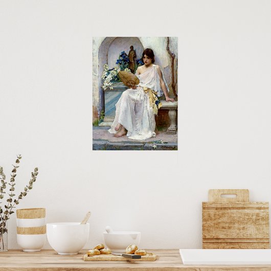 Flora van Pre-Raphaelite John William Waterhouse Poster (Keuken)