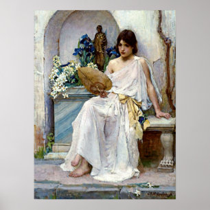 Flora van Pre-Raphaelite John William Waterhouse Poster