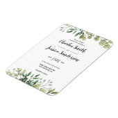 Flora Verde Invitación Magneet (Linkerzijde)
