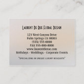 Flora Vermont Professional 3,5 x 2,5 inch Visitekaartje (Achterkant)