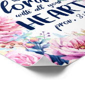  flora | Vertrouwen in de Heer | Donkere tekst Poster (Hoek)