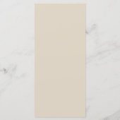 Flora Vintage Art Nouveau Bruiloft  Menu (Achterkant)