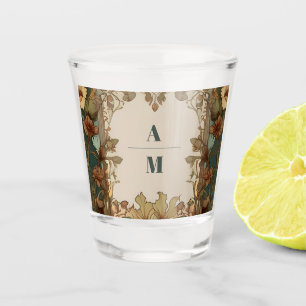 Flora Vintage Art Nouveau Trouw Shot Glas