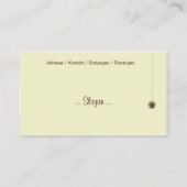 Flora Visitekaartje (Achterkant)