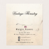  flora visitekaartje (Binnenkant ongevouwen)