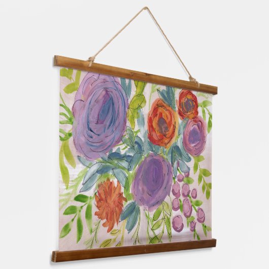  Flora wand opknoping Hangend Wandkleed (Gebogen)