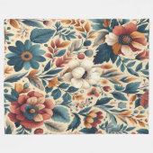 Flora Warms  Fleece Deken (Voorkant (Horizontaal))