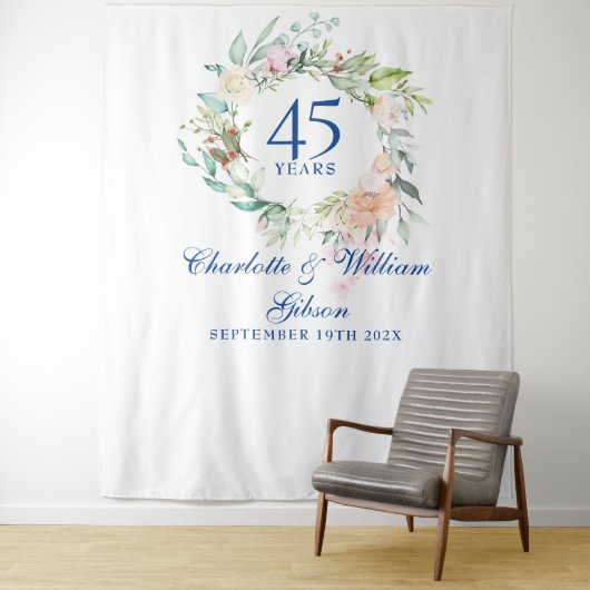 Floraal 45e 65e jubileum fotohokje achtergrond wandkleed (In situ)