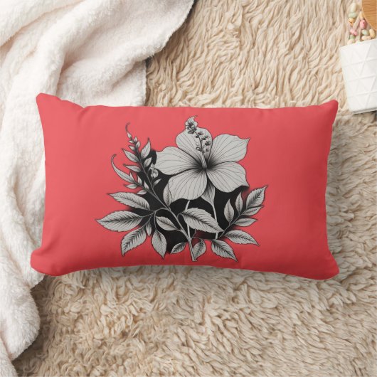 floraal abstract kussen (Deken)