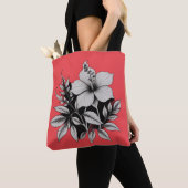 floraal abstract tote bag (Dichtbij)