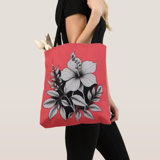 floraal abstract tote bag (Dichtbij)