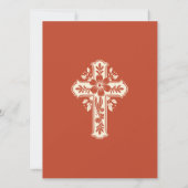 Floraal artistiek doopsel kaart (Achterkant)