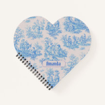  floraal blauw turquoise toile jouy monogram