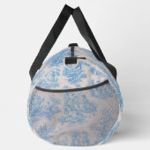  floraal blauw turquoise toile jouy monogram plunjezak (Rechts)