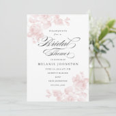  floraal | Bridal Shower-uitnodiging Kaart (Staand voorkant)