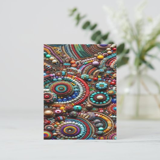  floraal briefkaart (Staand voorkant)