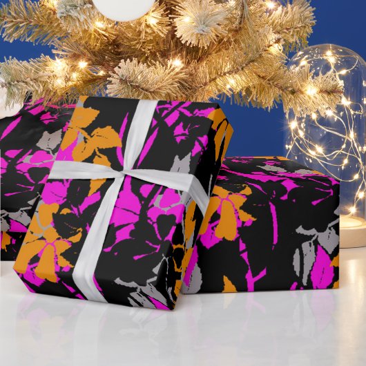 floraal cadeaupapier (Feestdagen)