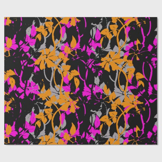 floraal cadeaupapier (Vlak)