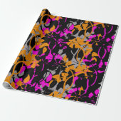 floraal cadeaupapier (Uitgerold)