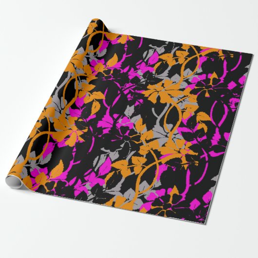  floraal cadeaupapier (Uitgerold)