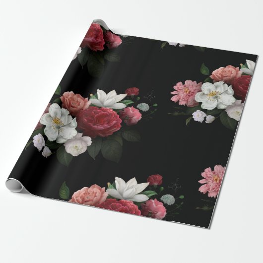  floraal cadeaupapier (Uitgerold)