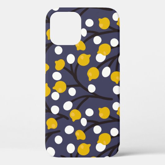 floraal delicaat botanisch patroon. Case-Mate iPhone case (Achterkant)