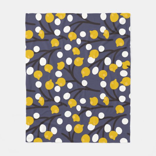  floraal delicaat botanisch patroon. fleece deken (Voorkant)