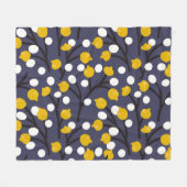  floraal delicaat botanisch patroon. fleece deken (Voorkant (Horizontaal))