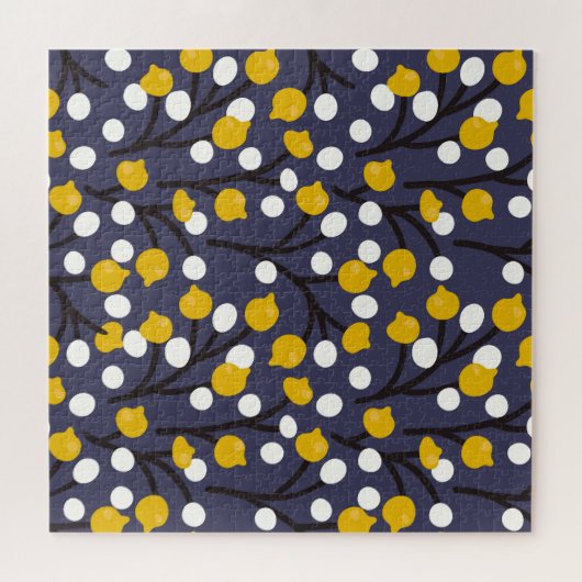  floraal delicaat botanisch patroon. legpuzzel (Horizontaal)