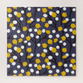  floraal delicaat botanisch patroon. legpuzzel (Verticaal)