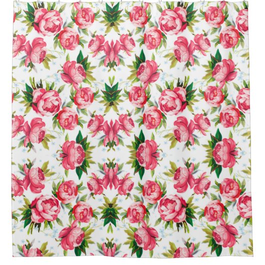  floraal douchegordijn (Voorkant)