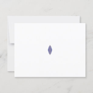  floraal en paisley ontwerp in blauwtinten briefkaart