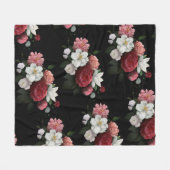 floraal fleece deken (Voorkant (Horizontaal))