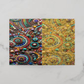  floraal folie wenskaart (Buiten Laag)