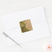  floraal gebed Schrift citaat Vierkante Sticker (Envelop)