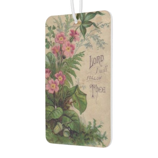  floraal gebedscitaat luchtverfrisser (Links)