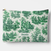  floraal groen toile jouy monogram etui (Voorkant)